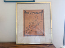 Load image into Gallery viewer, Large Framed "The Immoralist" Playbill