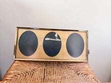Load image into Gallery viewer, Gold Triple Photo Frame