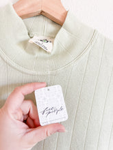 Load image into Gallery viewer, Free People Pale Green Mockneck - Size S