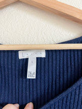 Load image into Gallery viewer, Leith Navy Ribbed Midi Dress - Size L