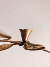 Load image into Gallery viewer, Brass Flower Candelabra