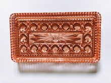 Load image into Gallery viewer, Pink Art Deco Glass Platter