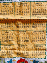 Load image into Gallery viewer, 1980 Calendar Tea Towel
