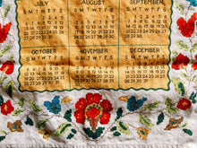 Load image into Gallery viewer, 1980 Calendar Tea Towel
