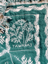 Load image into Gallery viewer, Green and White Herb Blanket