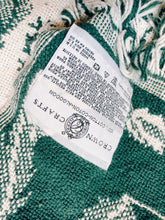 Load image into Gallery viewer, Green and White Herb Blanket