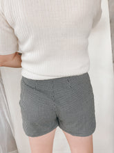 Load image into Gallery viewer, Gingham High Waisted Shorts - 27 in waist
