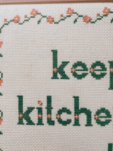 Load image into Gallery viewer, Clean Kitchen Framed Cross Stitch