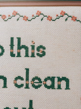 Load image into Gallery viewer, Clean Kitchen Framed Cross Stitch
