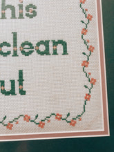 Load image into Gallery viewer, Clean Kitchen Framed Cross Stitch