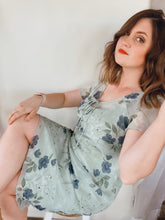 Load image into Gallery viewer, Sage Green Floral Midi Dress - Size 11/12