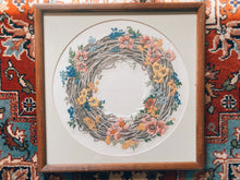 Load image into Gallery viewer, Floral Wreath Crewel