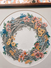 Load image into Gallery viewer, Floral Wreath Crewel