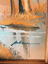 Load image into Gallery viewer, Framed Autumn Landscape Painting