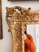 Load image into Gallery viewer, Large Ornate Gold Mirror