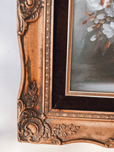 Load image into Gallery viewer, Floral Painting in Ornate Frame
