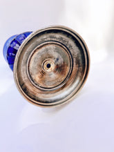 Load image into Gallery viewer, Antique Blue Glass Oil Lamp