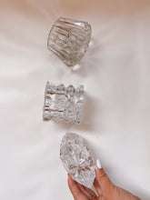 Load image into Gallery viewer, Mismatched Crystal Tea Candle Holders