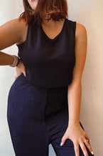 Load image into Gallery viewer, Navy Blue Co-ord Set - Size M