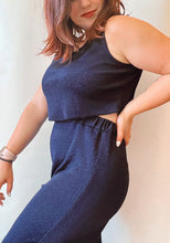 Load image into Gallery viewer, Navy Blue Co-ord Set - Size M