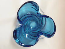 Load image into Gallery viewer, Blue Murano Style Glass Bowl