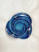 Load image into Gallery viewer, Blue Murano Style Glass Bowl