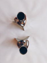 Load image into Gallery viewer, Atomic Silver Candle Holders