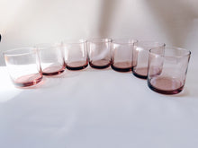 Load image into Gallery viewer, Libbey Glass Pink Tumblers - Set of 7