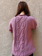 Load image into Gallery viewer, Mauve Cable-Knit Sweater - size M/L