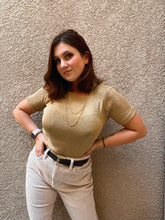 Load image into Gallery viewer, Vintage Gold Shirt - Size PS