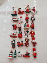 Load image into Gallery viewer, Set of 24 Wooden Christmas Ornaments