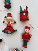 Load image into Gallery viewer, Set of 24 Wooden Christmas Ornaments