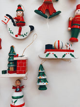 Load image into Gallery viewer, Set of 24 Wooden Christmas Ornaments
