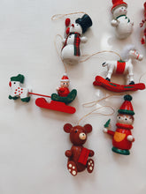 Load image into Gallery viewer, Set of 24 Wooden Christmas Ornaments