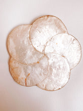 Load image into Gallery viewer, Set of 4 Capiz Coasters