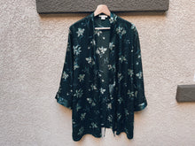 Load image into Gallery viewer, Green Floral Robe - Size S