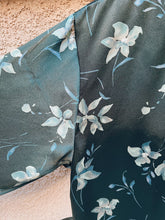Load image into Gallery viewer, Green Floral Robe - Size S