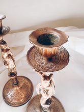 Load image into Gallery viewer, Brass Goddess Candle Holders
