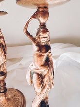 Load image into Gallery viewer, Brass Goddess Candle Holders