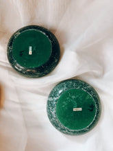 Load image into Gallery viewer, Pair of Green Stone Candle Holders