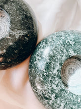 Load image into Gallery viewer, Pair of Green Stone Candle Holders