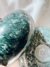 Load image into Gallery viewer, Pair of Green Stone Candle Holders