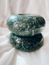 Load image into Gallery viewer, Pair of Green Stone Candle Holders
