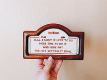 Load image into Gallery viewer, Framed Needlepoint Saying