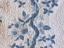 Load image into Gallery viewer, Blue and White Floral Quilt