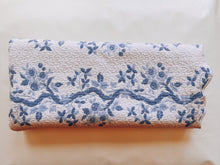 Load image into Gallery viewer, Blue and White Floral Quilt