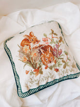 Load image into Gallery viewer, Bunny Cross Stitch Throw Pillow