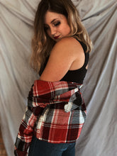 Load image into Gallery viewer, Red, Black, and White Flannel - Size 12