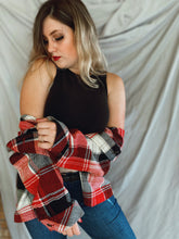Load image into Gallery viewer, Red, Black, and White Flannel - Size 12