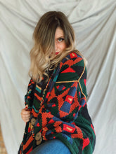 Load image into Gallery viewer, Chunky Hand-knit Southwestern Sweater - Size M/L
